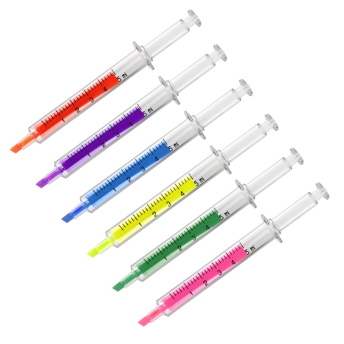 Syringe Highlighters in 6 colors: $6.99 on Amazon