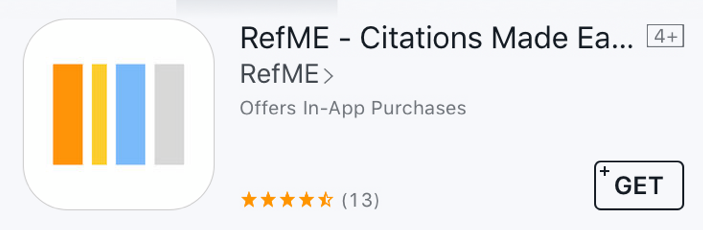 Good Apps for Students - RefME - Citations Made Easier